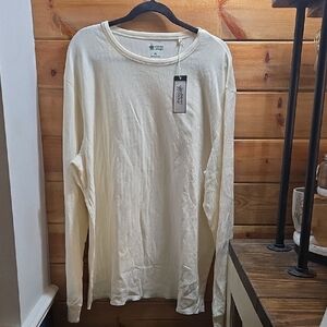 NWT 50 UPF Mens XXL Alpine Design Off-White Long Sleeve Tee